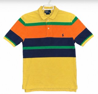 Polo Ralph Lauren righe multicolor vintage uomo