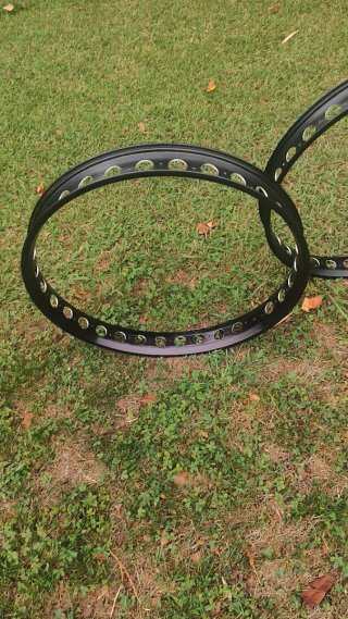 Juego 2 Aros Llanta Fat Bike Aluminio negros.