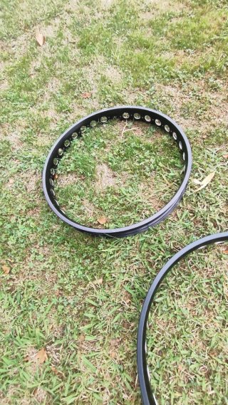 Juego 2 Aros Llanta Fat Bike Aluminio negros.