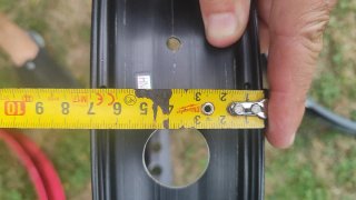 Juego 2 Aros Llanta Fat Bike Aluminio negros.