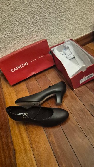 Zapatos de baile Capezio piel negros