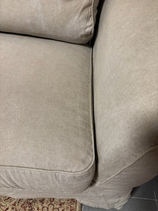 Sofá de 3 plazas beige/gris Ikea EKTORP