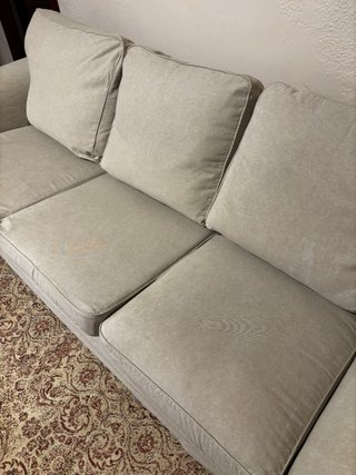 Sofá de 3 plazas beige/gris Ikea EKTORP