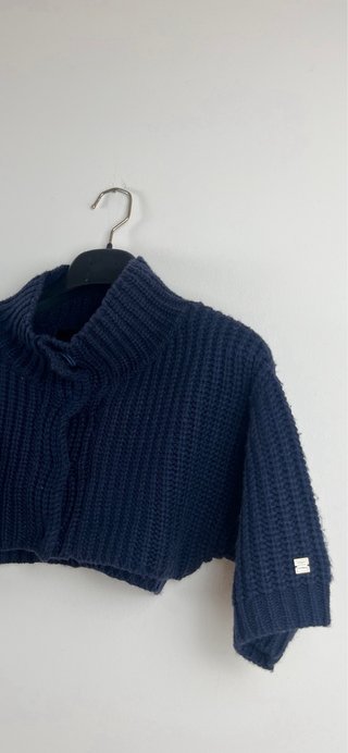 Elisabetta Franchi Coprispalle blu Lana 50% 42 S/M