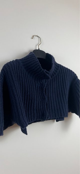 Elisabetta Franchi Coprispalle blu Lana 50% 42 S/M