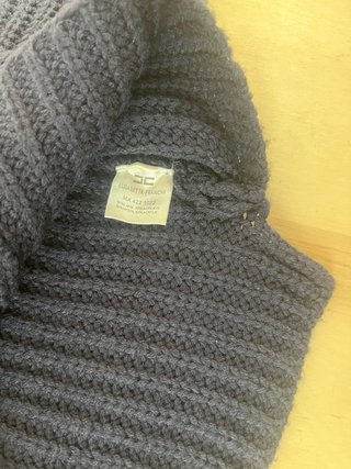 Elisabetta Franchi Coprispalle blu Lana 50% 42 S/M
