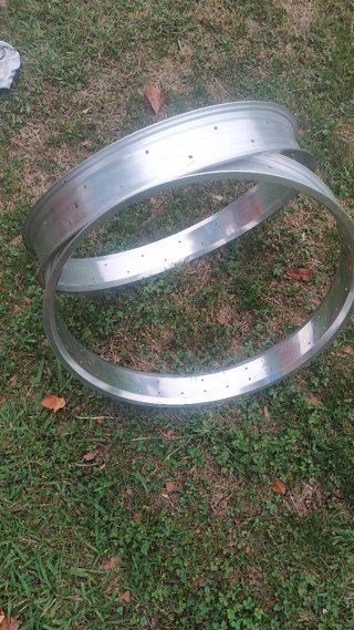 Aros Fat Bike Aluminio Plateado
