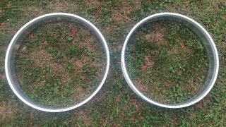 Aros Fat Bike Aluminio Plateado