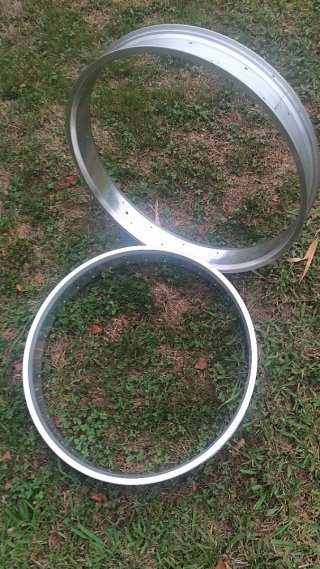 Aros Fat Bike Aluminio Plateado