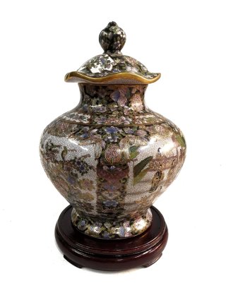 Maravilloso jarrón grande antiguo oriental Satsuma