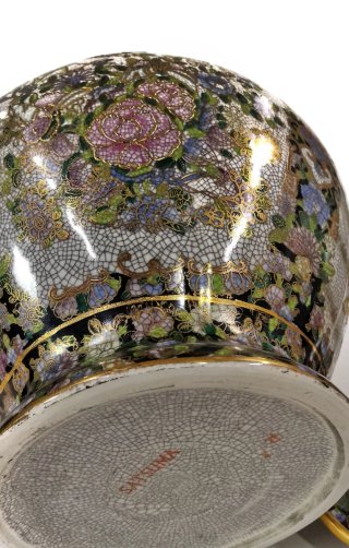 Maravilloso jarrón grande antiguo oriental Satsuma