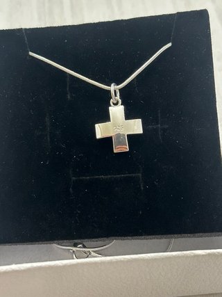 Collana Argento 925 Ciondolo Croce