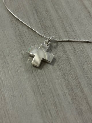 Collana Argento 925 Ciondolo Croce