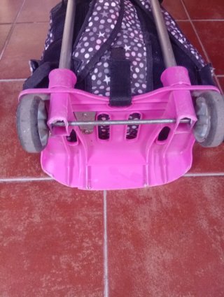Mochila escolar MOOS + carro con ruedas