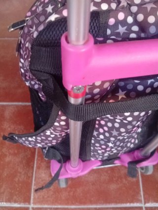 Mochila escolar MOOS + carro con ruedas