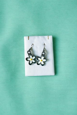 Pendientes Vintage Margaritas Esmalte