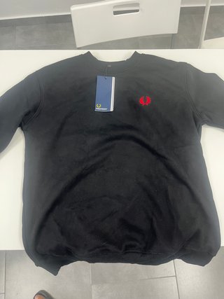 Sudadera Fred Perry Negra Talla M