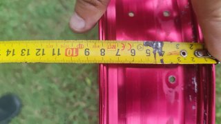 Juego Aros Fat Bike Rojo Aluminio Nieve