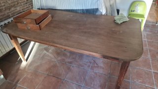 Mesa de madera vintage 115x200cm