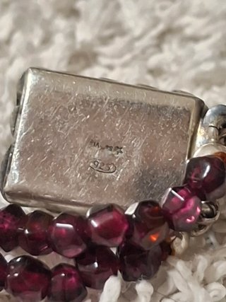 Collana antica granati e argento