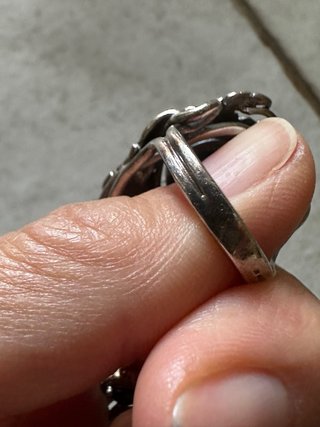 Anello vintage argento 925 con turchese. Mis.15