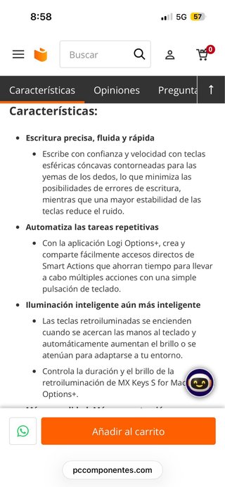 Teclado Logitech MX Keys para Mac