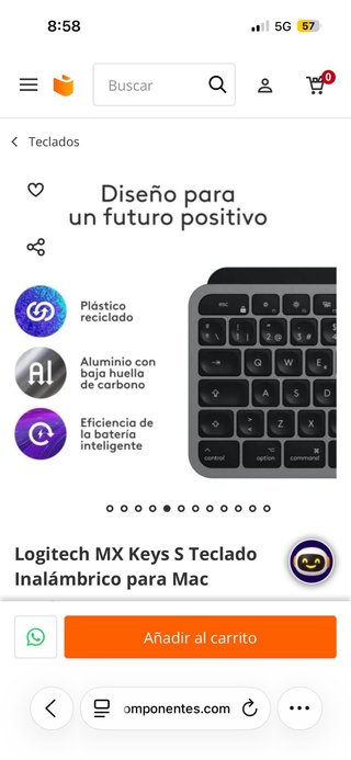 Teclado Logitech MX Keys para Mac
