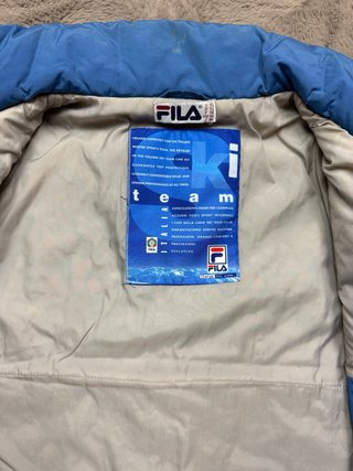 Chaqueta Fila Vintage Negra y Azul Hombre