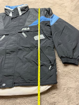 Chaqueta Fila Vintage Negra y Azul Hombre