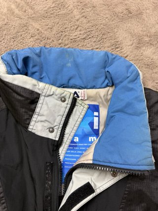 Chaqueta Fila Vintage Negra y Azul Hombre