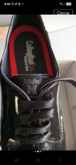 Zapatos Callaghan charol negros talla 41