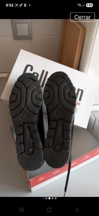 Zapatos Callaghan charol negros talla 41