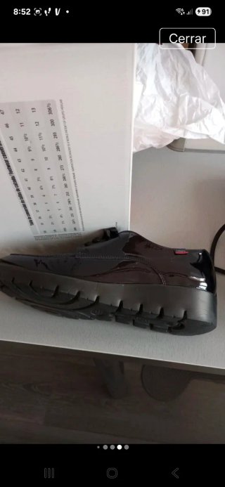 Zapatos Callaghan charol negros talla 41