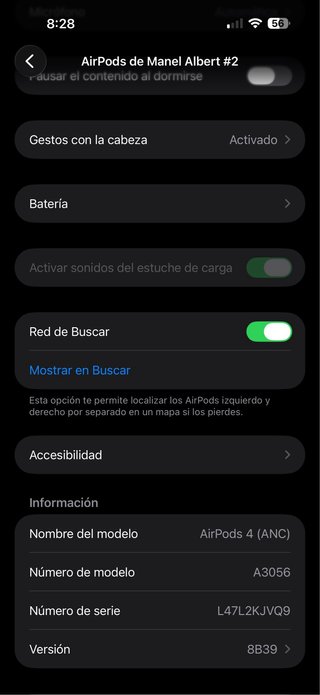 AirPods 4 con Cancelación Ruido