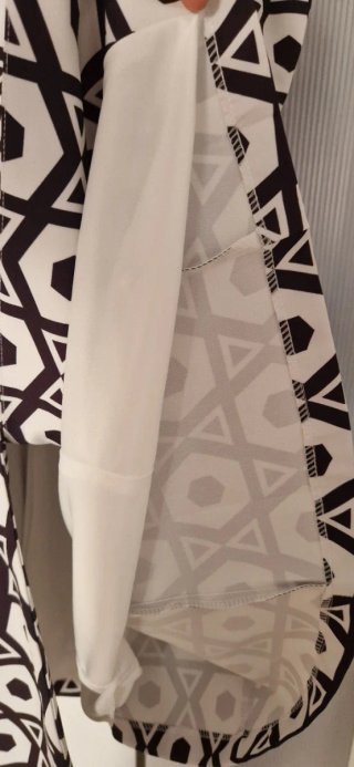 Vestido Carher Negro y Blanco Talla M
