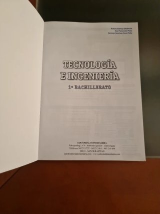 Libro Tecnología e ingeniería I. Primero de Bachil