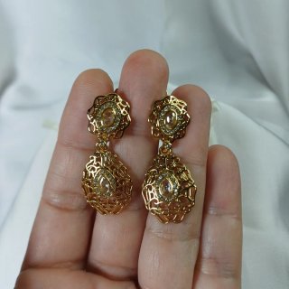 Pendientes Chapado Oro Reina Oriente Filigrana