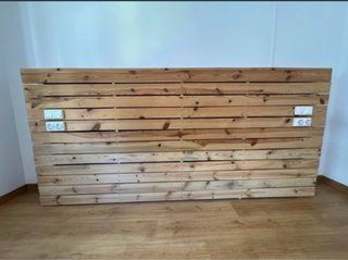 Cabecero de madera con LED