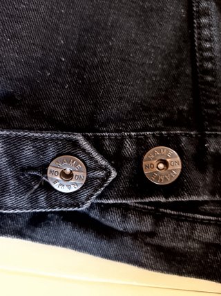 Gilet Jeans Nero Frange No Name
