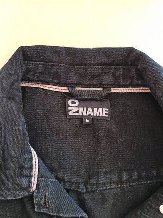 Gilet Jeans Nero Frange No Name