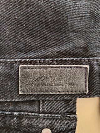 Gilet Jeans Nero Frange No Name