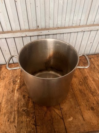 Olla grande de acero inoxidable