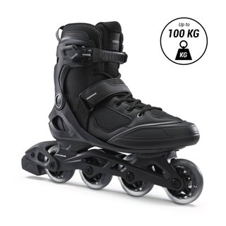 Patines Línea Adulto Oxelo Fitness FIT100 Negro