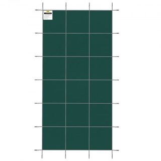 Cubierta de Seguridad para Piscina que se Ajusta a Piscinas Rectangulares Inground de 6.09 x 12.19 m, Cubierta de Seguridad para Piscina con Agujeros de Drenaje, Cubierta de Malla Sólida para Pisc...