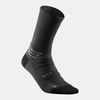 Calcetines largos de senderismo lana (2 pares) adultos,