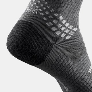 Calcetines largos de senderismo lana (2 pares) adultos,