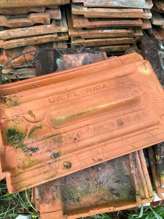 Tejas planas de barro