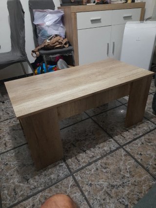 Mesa de centro extensible de madera