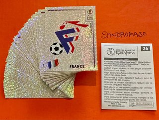 Korea 2002 Panini - 50 scudetti Francia - New!