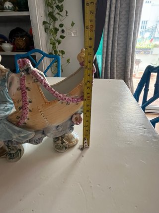 Figura de porcelana biscuit barco